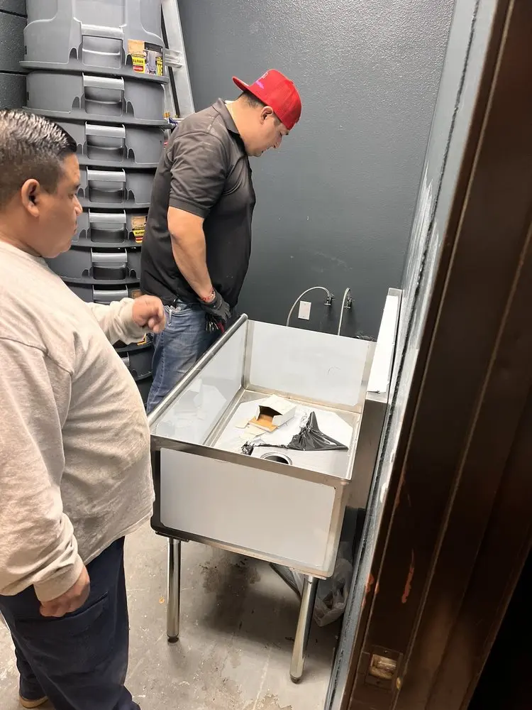Commercial plumbing and sink installation in West Phoenix