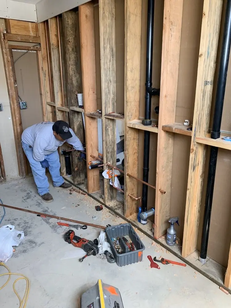 Commercial rough-in plumbing for Gas Line Repair in West Phoenix